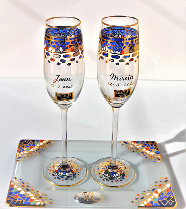 Copas 50 Anviversario mosaico modernista Gaudí